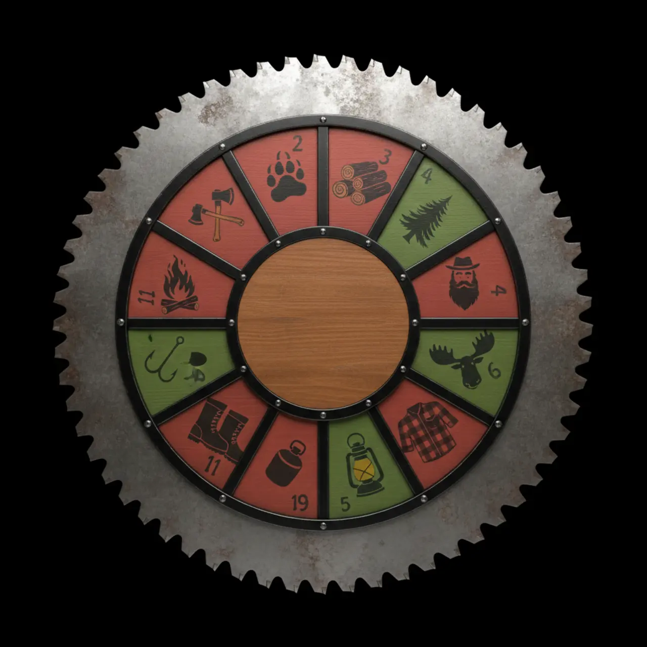Sawblade Roulette Wheel